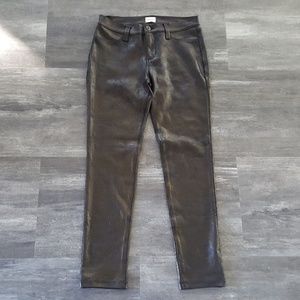 Black Snakeskin SP Skinny Pant